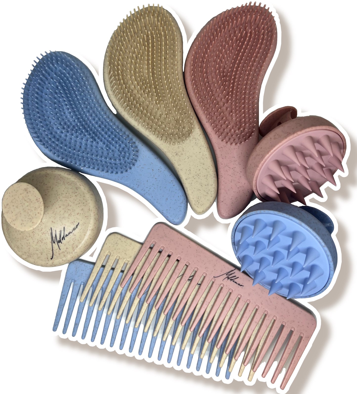 HAIR SET OF 3 BRUSHES